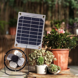 Solar fan 5W 4 inch free energy for Greenhouse motorhome House Chicken House outdoor Home cooling chicken coop