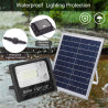 Solar Flood Lights Outdoor Street Light Dusk to Dawn Sensor Waterproof with Remote Control Security Lighting